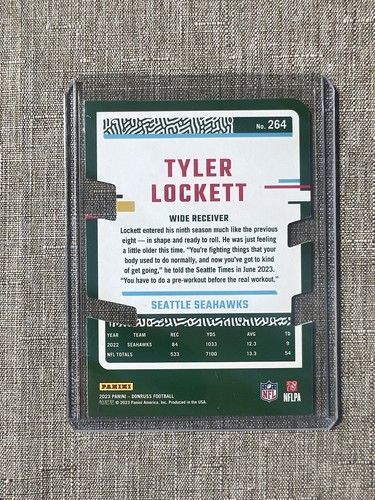 2023 Panini Donruss Tyler Lockett gestanzt #'d/75 Seattle Seahawks - Bild 2 von 2