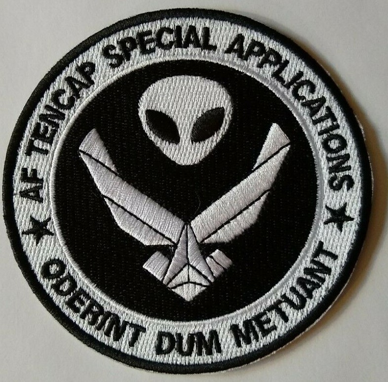 AF Air Force Tencap Oderinit Dum Metuant Alien Embroidered