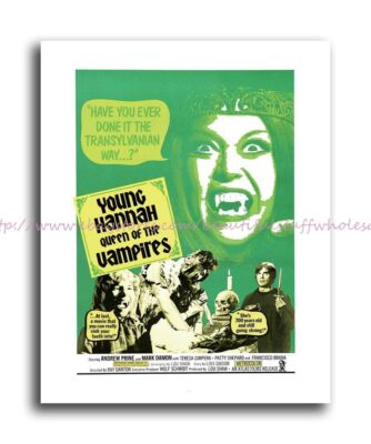 office art young hannah queen of vampires horror movie poster 8x10'' print