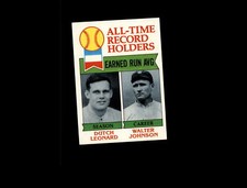 1979 Topps 418 Dutch Leonard ATL DP/Walter Johnson NM #D1,093589