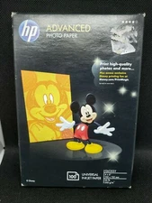 1 Pack of HP Advanced Photo Paper 4”x6” Glossy 100 Sheets Q6638A