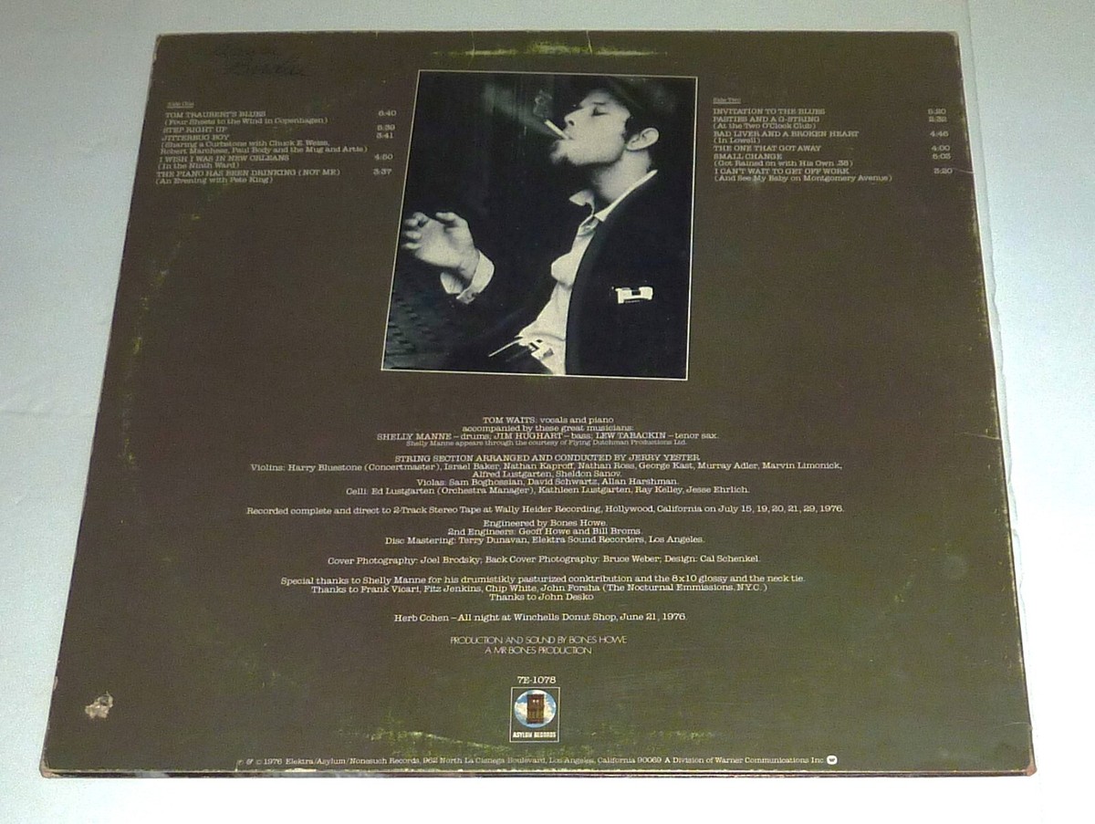 VINYL LP RECORD by TOM WAITS 