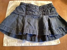 Baby Gap Size 3T Blue Denim Pleated Skirt