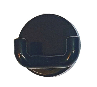 1 X HEWI Doppel-Haken Schwarz Nr. 90  Durchmesser 40 mm NEU