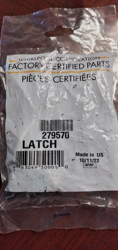 Genuine OEM Latch 279570 Whirlpool Dryer