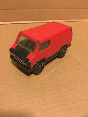 vintage tonka red toy van die cast metal/plastic 1979