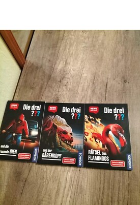 3  Taschenbücher DIE DREI FRAGEZEICHEN ??? REWE-Sammeledition Kosmos-Taschenbuch