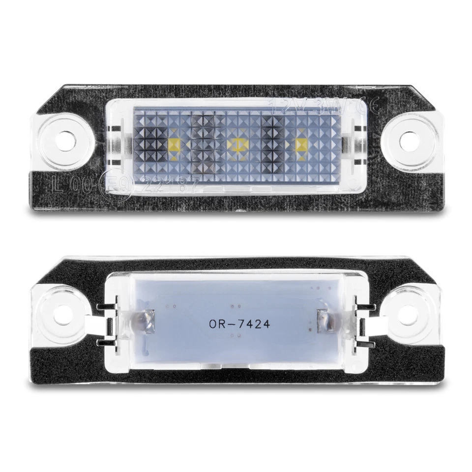 2 luci targa a led per VW New Beetle, Eos, Fox, Golf 4, Lupo - Immagine 3 di 4