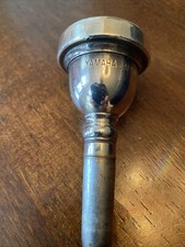 Yamaha Japan 48 Trombone Small Shank Mouthpiece Silver Plated Solid Brass Used