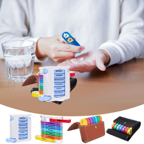 Weekly Pill Box 7 Day 28 Compartment Tablet Organizer Medicine Storage Dispenser