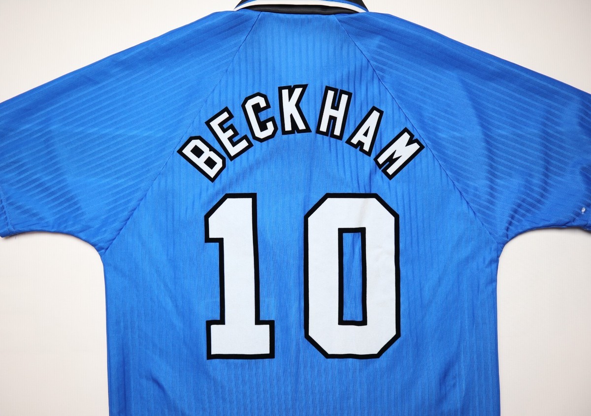 MANCHESTER UNITED 1996/1997 #10 DAVID BECKHAM THIRD 3rd SHIRT