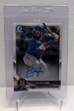 2018 LUIS GUILLORME TOPPS BOWMAN CHROME AUTOGRAPHE N.Y. METS/ATLANTA BRAVES
