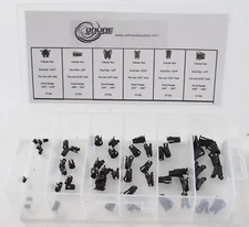 Barrel Clip Assortment Auto Body Emblem Tubular Retainer Nuts Ford GM Mopar
