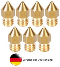 MK8 Nozzle Düse 0,1mm - 1,0mm,Messing, Snapmaker CR10 Ender Hornet X5SA - TOP!!!