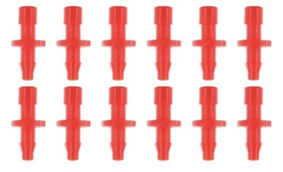 DIG- T.O.P Converter Barb 1/8 -1/4  Red (Pk of 12) - 10-012-B12 Drip Irrigation