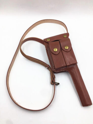 Seconda guerra mondiale tedesca per pistola Mauser C96 fondina in pelle con cinturino manico in scopa Vero Cuoio