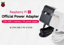 Raspberry Pi 5 Power Adapter Official Original 27W Power Adapter
