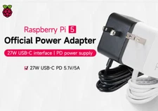 Raspberry Pi 5 Power Adapter Official Original 27W Power Adapter