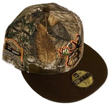 Men's Manitoba Moose Real Tree Custom New Era 59fifty Fitted Hat Cap AHL Hockey