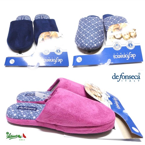 DE FONSECA ciabatte pantofole donna invernali tessuto gomma ROMA TOP P W  704 | eBay