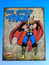 2012 Desperate Enterprises Marvel Comics "The Mighty Thor" Rustic Metal Sign