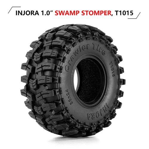 INJORA 1.0 Plus Brass -3.75mm Offset Wheel 1.0 Tire for Axial SCX24 TRX4M FCX24 - Picture 5 of 17