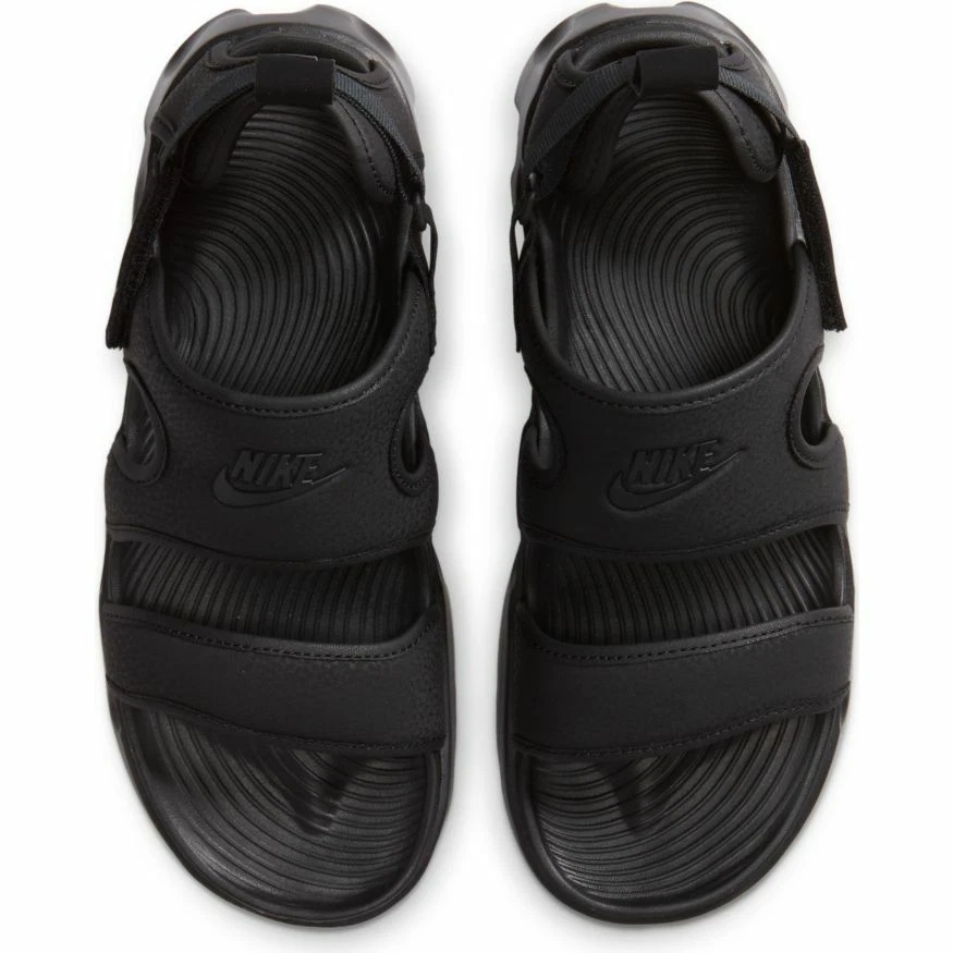 Black nike slides 2 straps sales