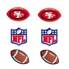 NFL San Francisco 49ers Football Team For Crocs Shoe Charms Jibbitz - 6 pieces
