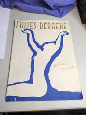 Programme théâtre Folies Bergère Paris années 1940 - Showgirls art déco