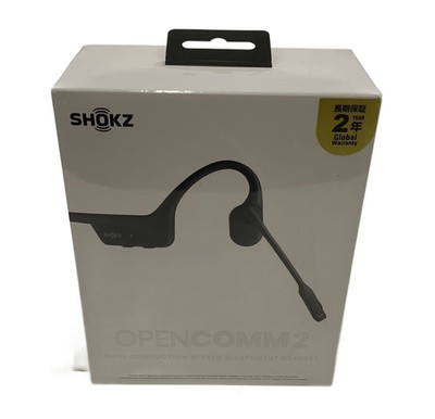 Shokz OpenComm 2 2025 Bone Conduction Headset Mic Bluetooth 5.1 Black NEW