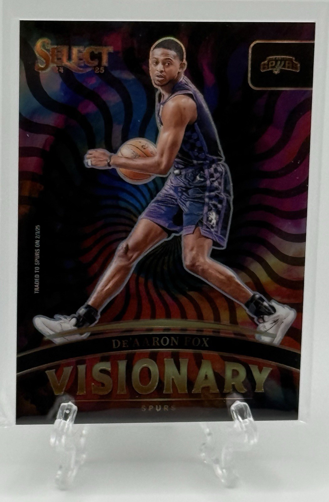De’Aaron Fox 2024-25 Panini Select #8 Visionary Prizm Case Hit SSP! Spurs
