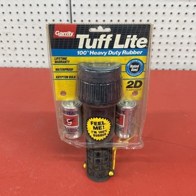 Vintage 1991 Garrity Tuff Lite Flashlight Krypton Bulbs NOS