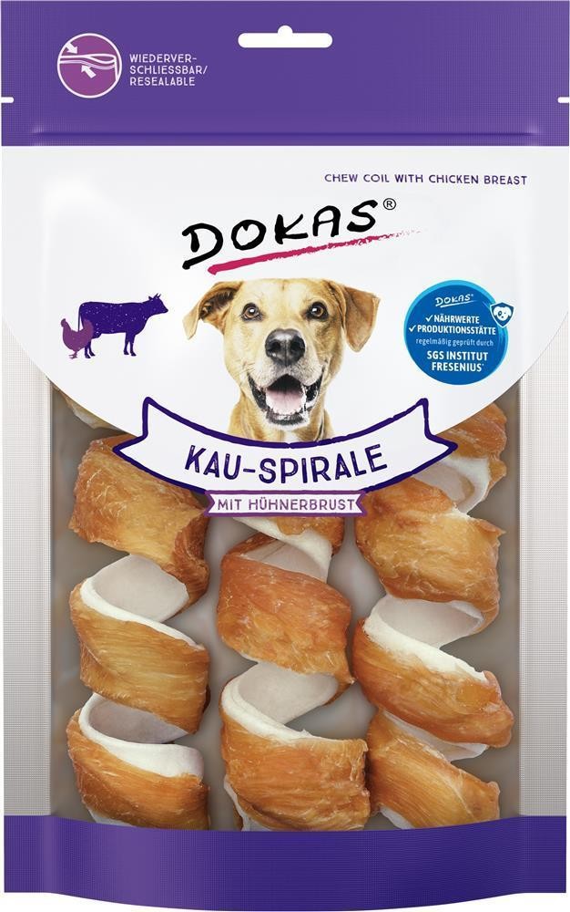 Dokas Kau-Spirale Hühnerbrust - Sparpaket: 6 Stück (2 x 110 g) - Bild 2