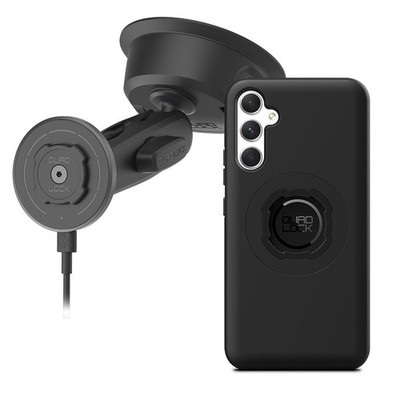 Quad Lock Heavy Duty Suction Phone Mount Car Kit with MAG Wireless Charging Head