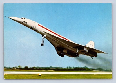 CONCORDE AIRCRAFT POSTCARD AIRPLANE AIRLINE SST SUPERSONIC BAC/AEROSPATIALE 2