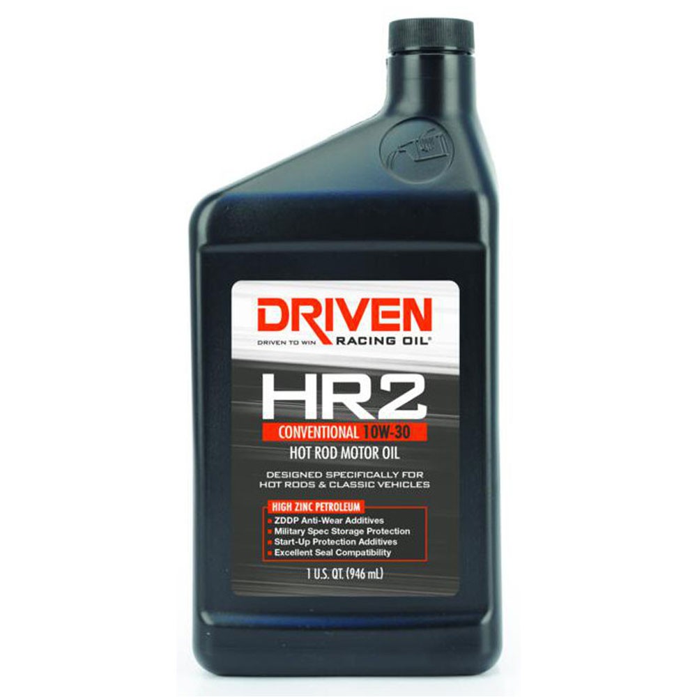 Driven Racing Oil 02006, HR2 Hot Rod Oil, Conventional 10W-30, 1 Quart