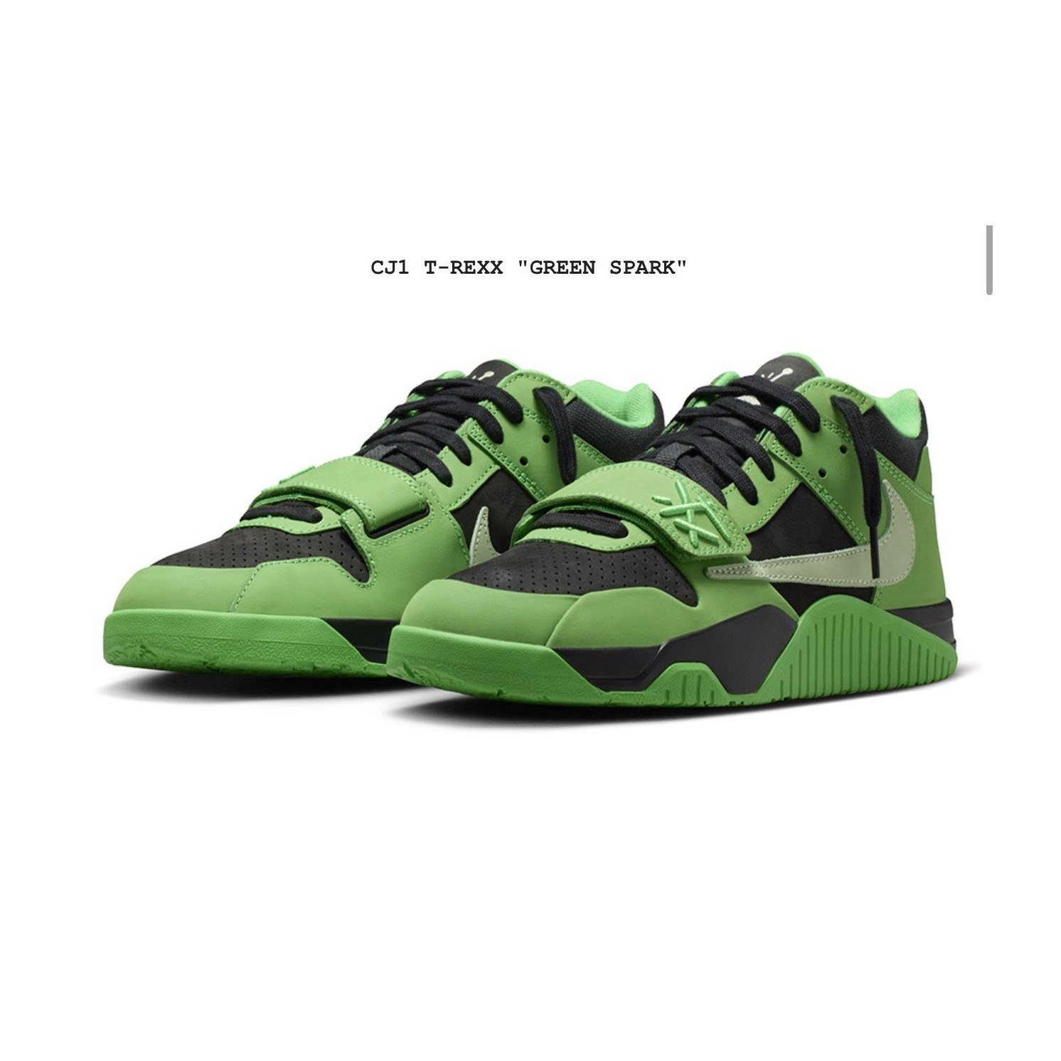 Jordan Travis Scott Jumpman Jack TR Green Spark Suede Sneaker
