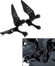 Motorcycle Front Footpegs Footrests Bracket Fit For Kawasaki Ninja ZX6R 2013-18