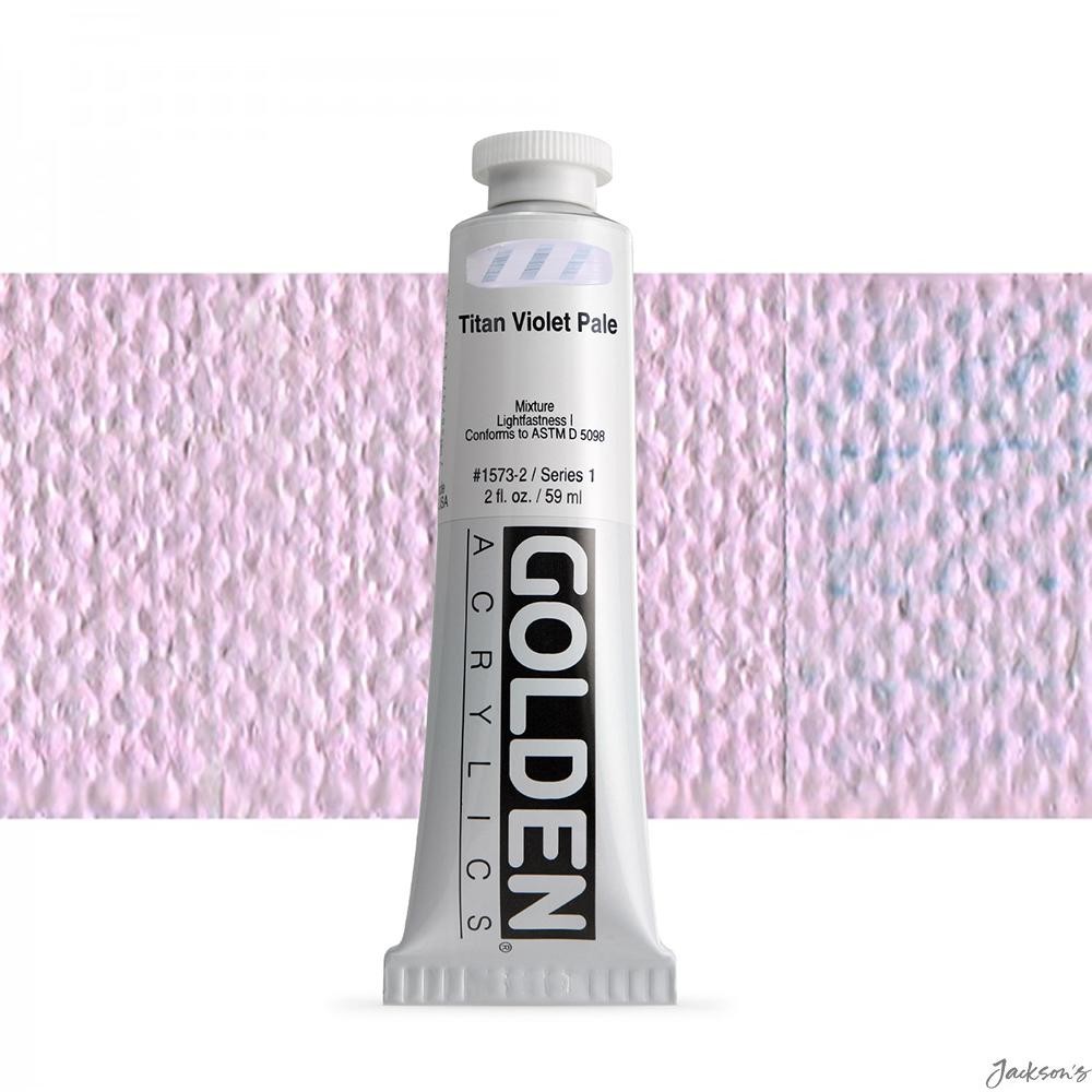 Golden Heavy Body Acrylic Paint Tube 59ml Titan Violet Pale For Portrait High...