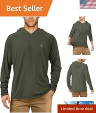UPF 50 Fishing Shirts for Men, Long Sleeve UV Sun Protection Hoodie, Outdoor...