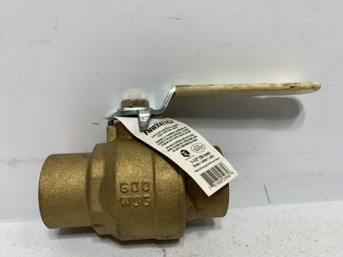FNW FNWX411CJ Ball Valve 1-1/2" 600 WOG Brass Sweat