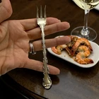 GORHAM STRASBOURG STERLING - SEAFOOD FORK, 5.75”, VERY GOOD CONDITION