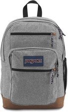 JanSport Cool Backpack 15-inch Laptop Sleeve Ergonomic Straps Grey Letterman