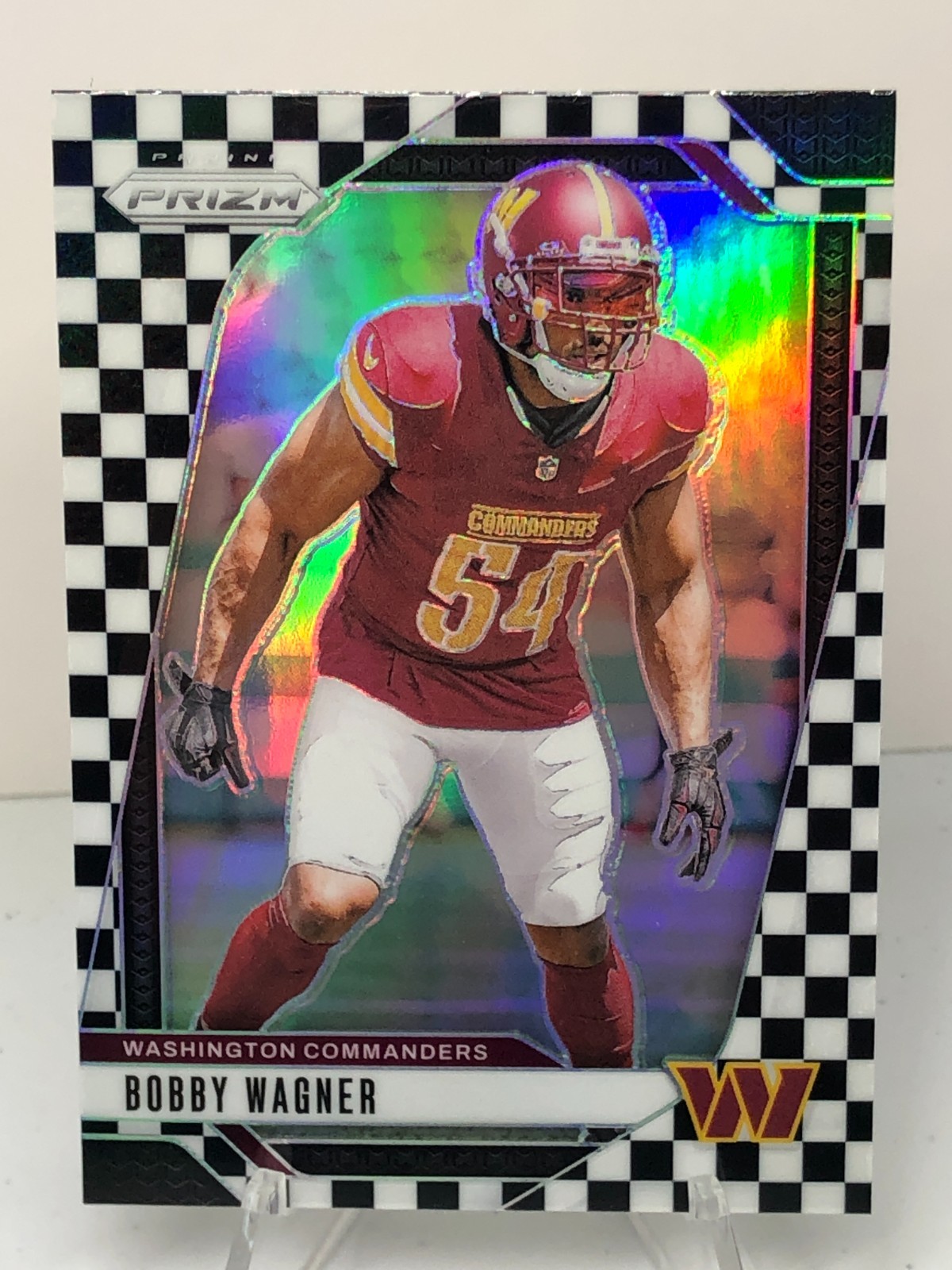 2024 Panini Prizm | #293 Bobby Wagner | B & W Checkerboard Prizm | Commanders