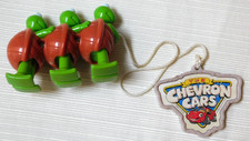 Vintage CHEVRON CARS Green Turtle Plastic Toy Figure w/ Tag