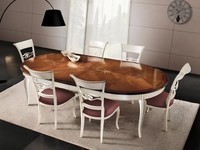 Klassischer Tisch Holztisch Barock Rokoko Speisesaal KöNiglicher Esstisch Tische