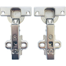 6x hinge - Hettich 9433 Intermat 110� Overaly Hinge & 2x different Plates
