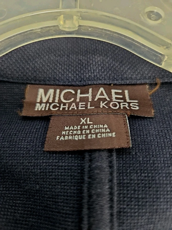 Blazer Mujer MICHAEL KORS Mezcla Algodón Tejido AZUL MARINO XL Foto 4 de 4
