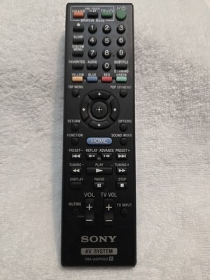Genuine Sony RM-ADP053 AV System Remote Control