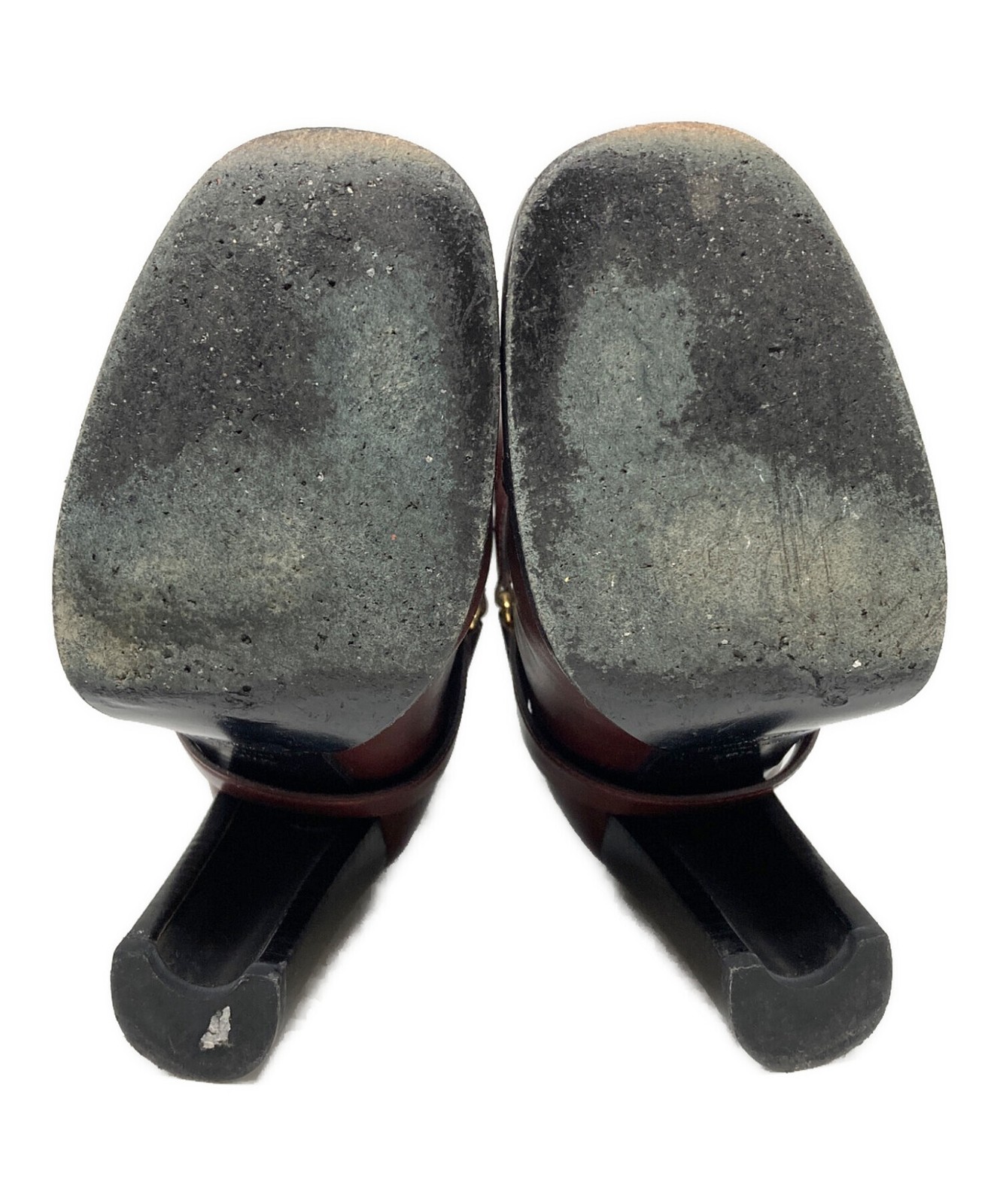 Yves Saint Laurent Stivali corti bordeaux taglia: 36 1 2